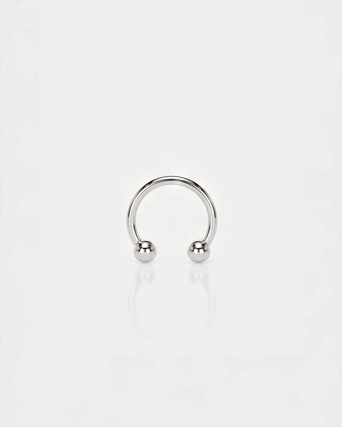 16g internal thread titanium circular barbell